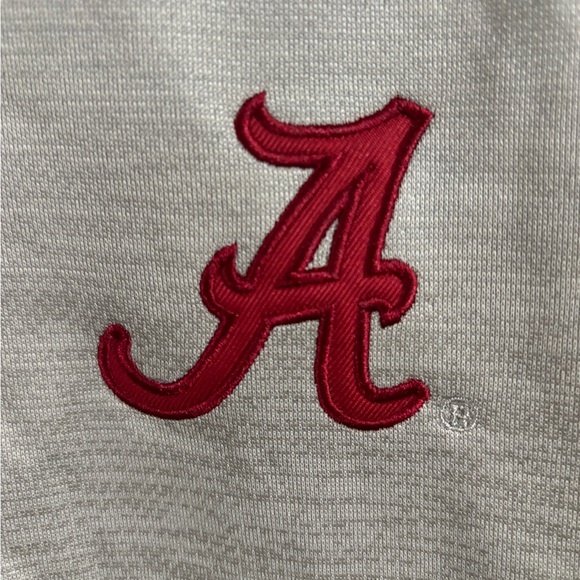 COLOSSEUM ALABAMA CRIMSON TIDE MENS GREY BUSHWOOD FLEECE LONG SLEEVE QTR ZIP MED - Picture 4 of 6